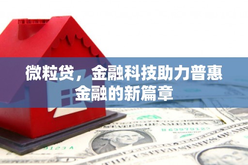 措勤微粒贷，金融科技助力普惠金融的新篇章