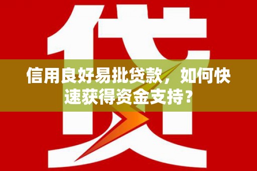 措勤信用良好易批贷款，如何快速获得资金支持？
