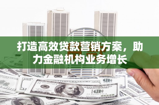 措勤打造高效贷款营销方案，助力金融机构业务增长