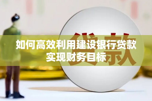 措勤如何高效利用建设银行贷款实现财务目标