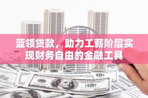 措勤蓝领贷款，助力工薪阶层实现财务自由的金融工具