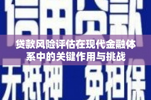 措勤贷款风险评估在现代金融体系中的关键作用与挑战