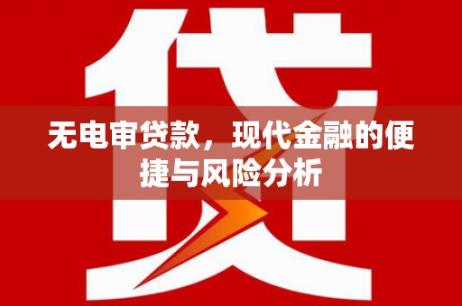 措勤无电审贷款，现代金融的便捷与风险分析