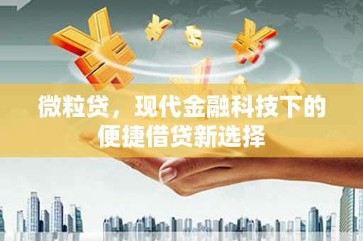 措勤微粒贷，现代金融科技下的便捷借贷新选择