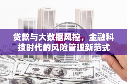 措勤贷款与大数据风控，金融科技时代的风险管理新范式