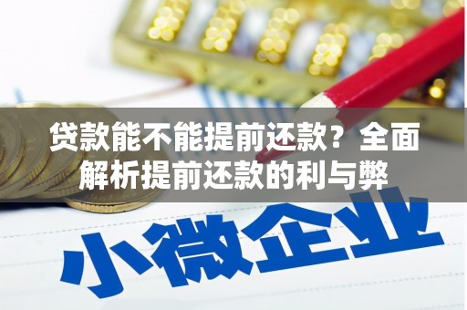措勤贷款能不能提前还款？全面解析提前还款的利与弊