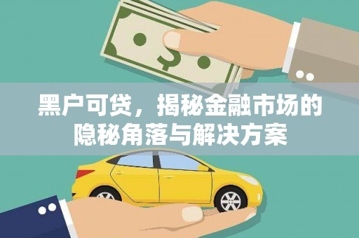 措勤黑户可贷，揭秘金融市场的隐秘角落与解决方案