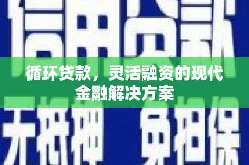 措勤循环贷款，灵活融资的现代金融解决方案