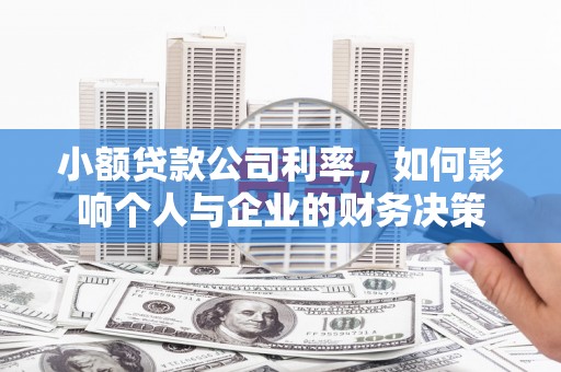 措勤小额贷款公司利率，如何影响个人与企业的财务决策