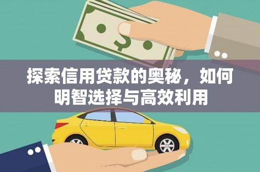 措勤探索信用贷款的奥秘，如何明智选择与高效利用
