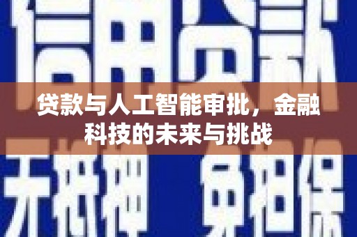 措勤贷款与人工智能审批，金融科技的未来与挑战